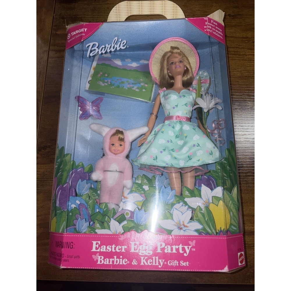 NRFB - 1999 Easter Egg Party Barbie and Kelly Gift Set Target Exclusive